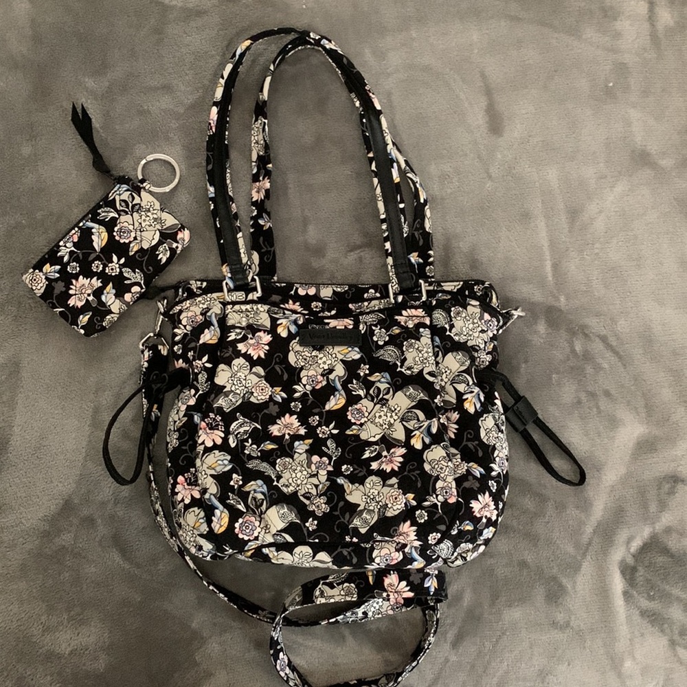Vera Bradley Mini Glenna Holland Garden and Zip ID